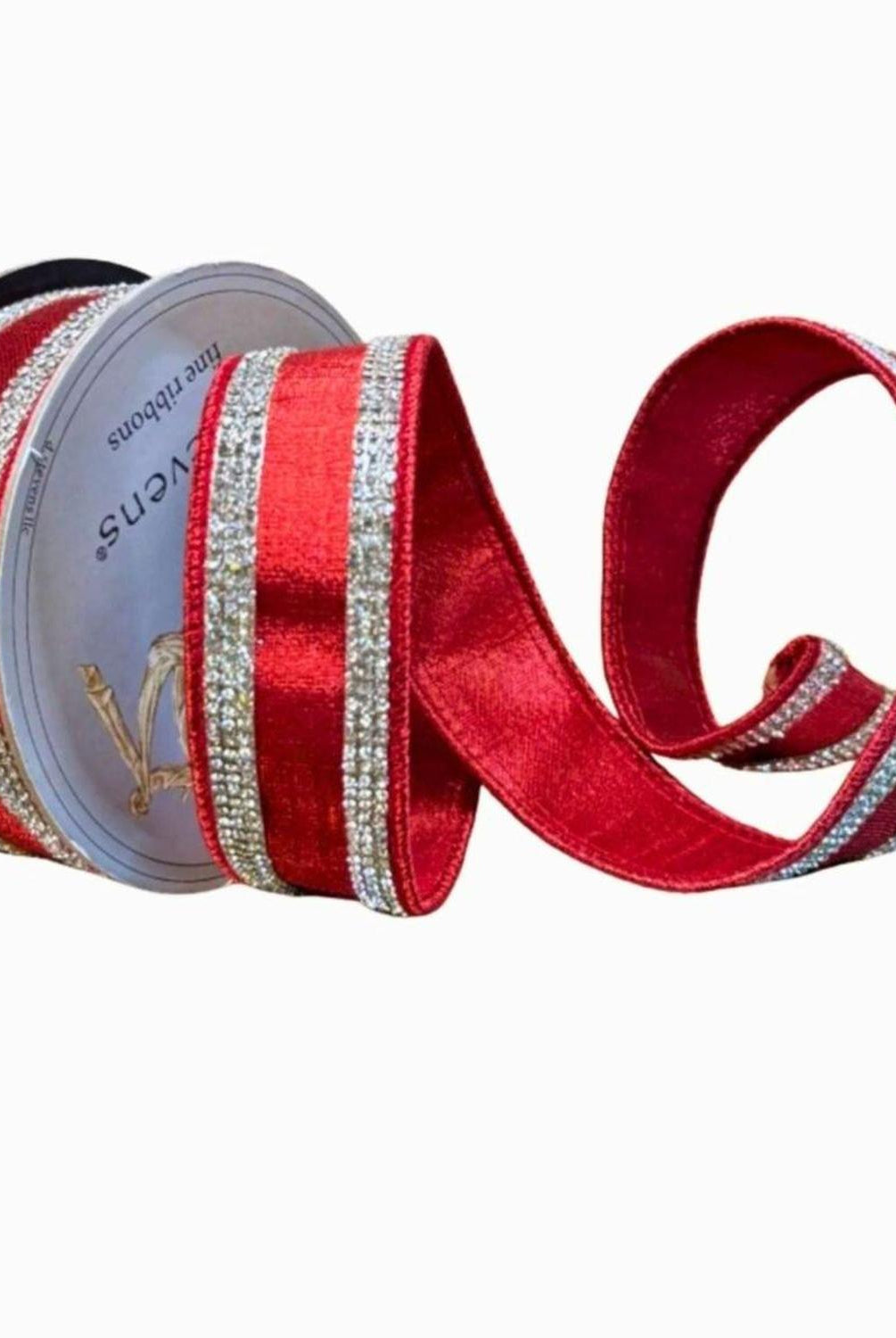 Shop For 1.5" Metallic Dupion Jewel Stripe Ribbon: Red (5 Yards)