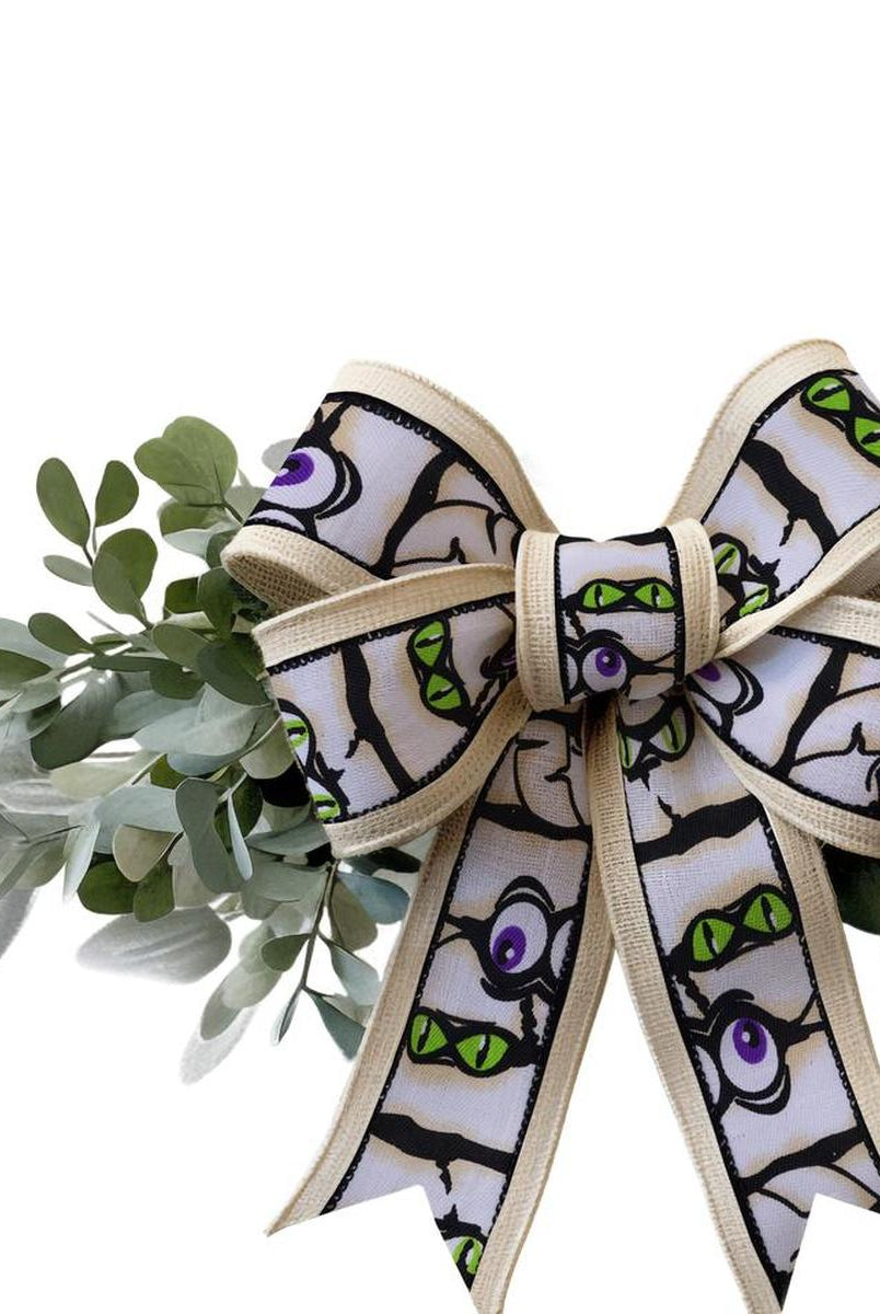 Shop For 1.5" Mummy Eyes Ribbon: White (10 Yards)