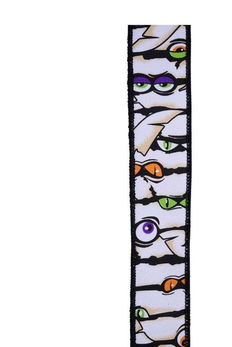 Shop For 1.5" Mummy Eyes Ribbon: White (10 Yards)