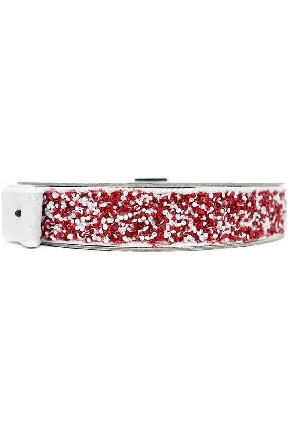 1.5" Peppermint Multi Sprinkles Ribbon: Red/White (10 Yards)