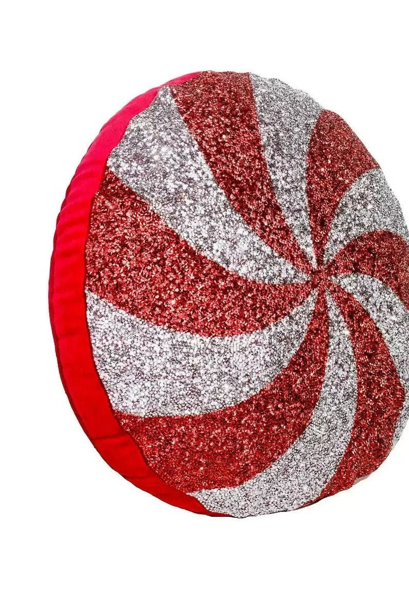 Shop For 15' Peppermint Shaped Pillow: Red