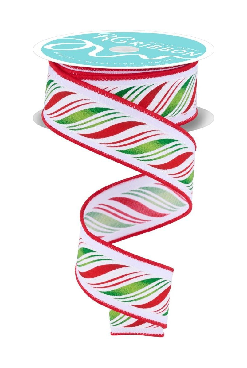 Shop For 1.5" Peppermint Twist Ribbon: Red/Green (10 Yards)