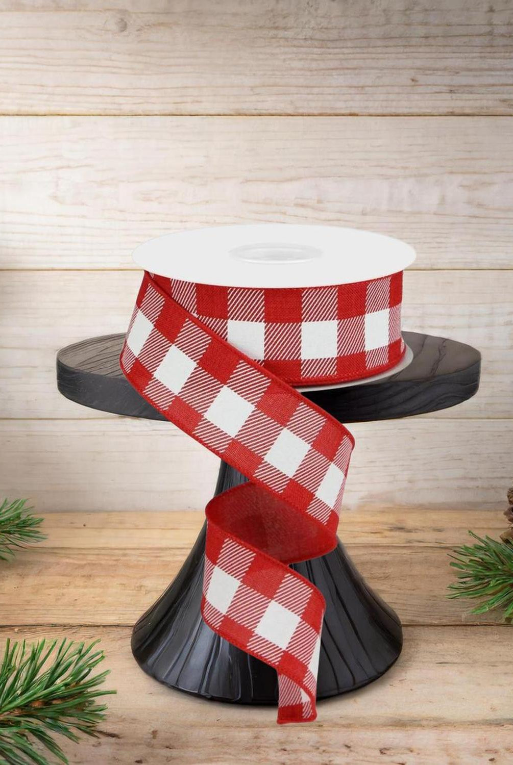 Shop For 1.5" Plaid Check Ribbon: Red & White (10 Yards)