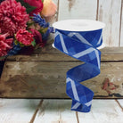 Shop For 1.5" Plaid Ribbon: Royal Blue and White (10 Yard) at Michelle's aDOORable Creations