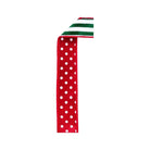 Shop For 1.5" Polka Dot Striped Fused Ribbon: Red/Green/White (10 Yards)