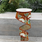 Shop For 1.5" Pumpkin Foliage Ribbon: Light Tan (10 Yards)