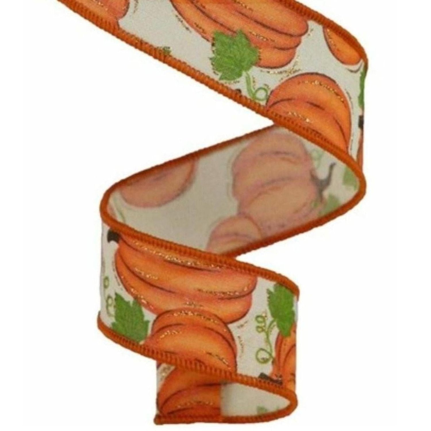 Shop For 1.5" Pumpkin Patch Ribbon: Cream (10 Yards)