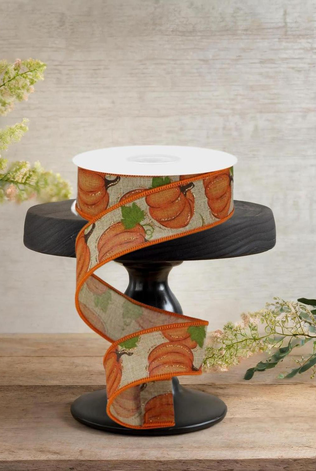 Shop For 1.5" Pumpkin Patch Ribbon: Light Beige (10 Yards)