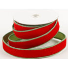 Shop For 1.5" Red Velvet Lime Green Dupion Ribbon (5 Yards)