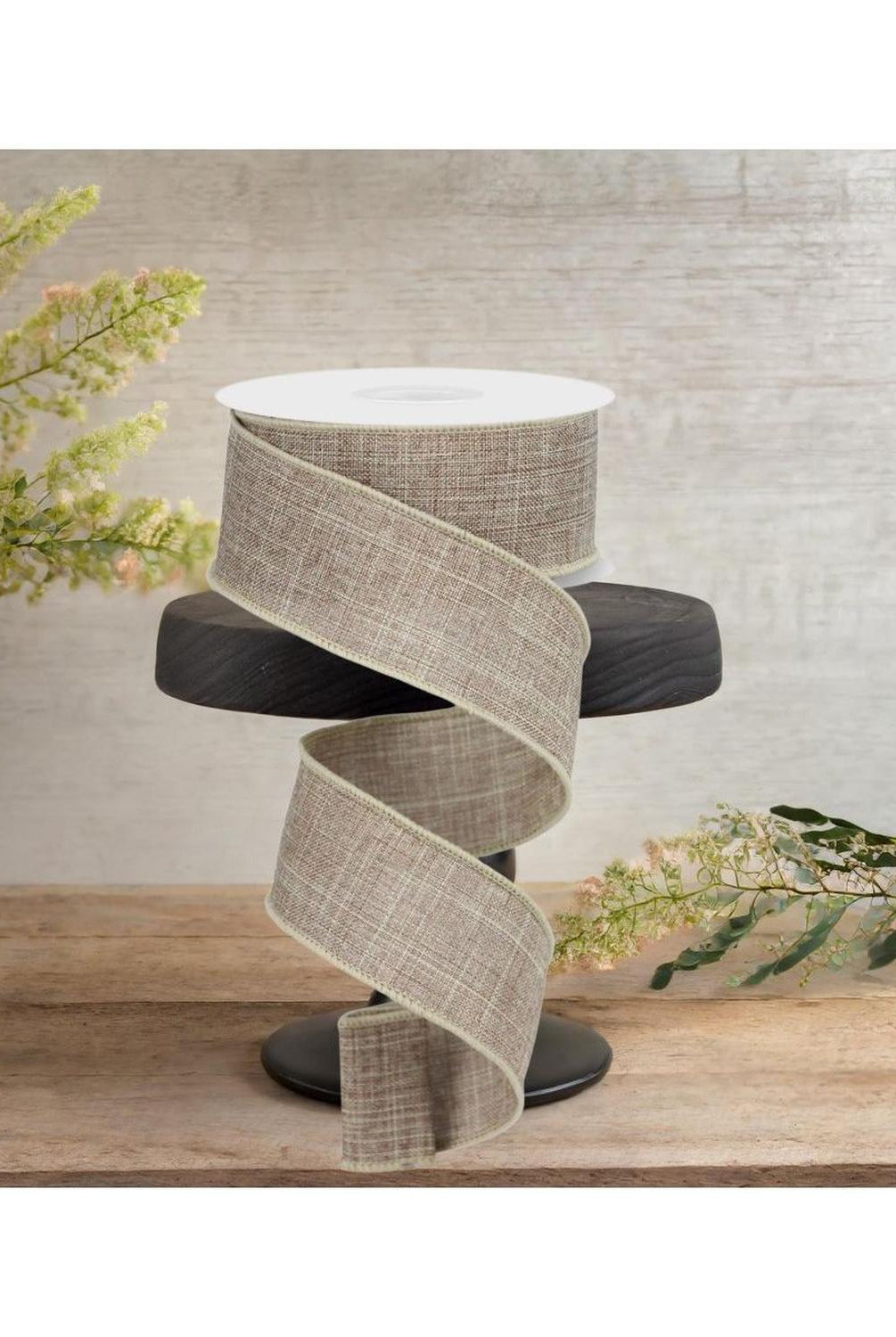 1.5" Royal Burlap Ribbon: Beige (10 Yard)