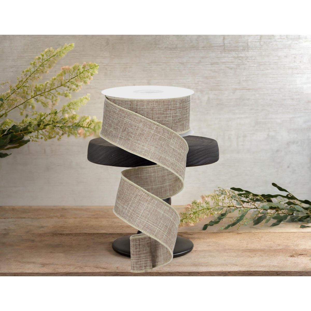 Shop For 1.5" Royal Burlap Ribbon: Beige (10 Yard) at Michelle's aDOORable Creations