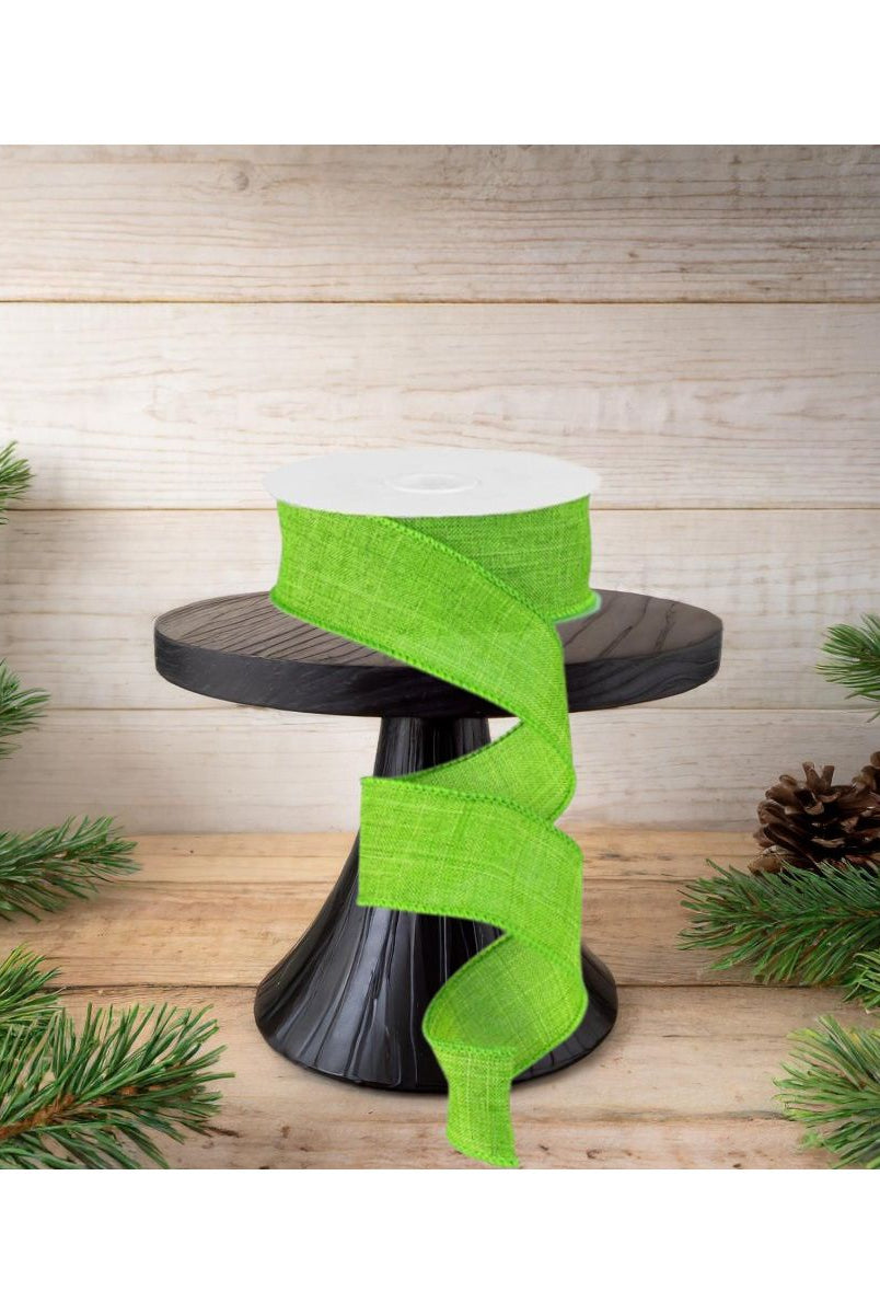 Shop For 1.5" Royal Burlap Ribbon: Fresh Green (10 Yards) at Michelle's aDOORable Creations