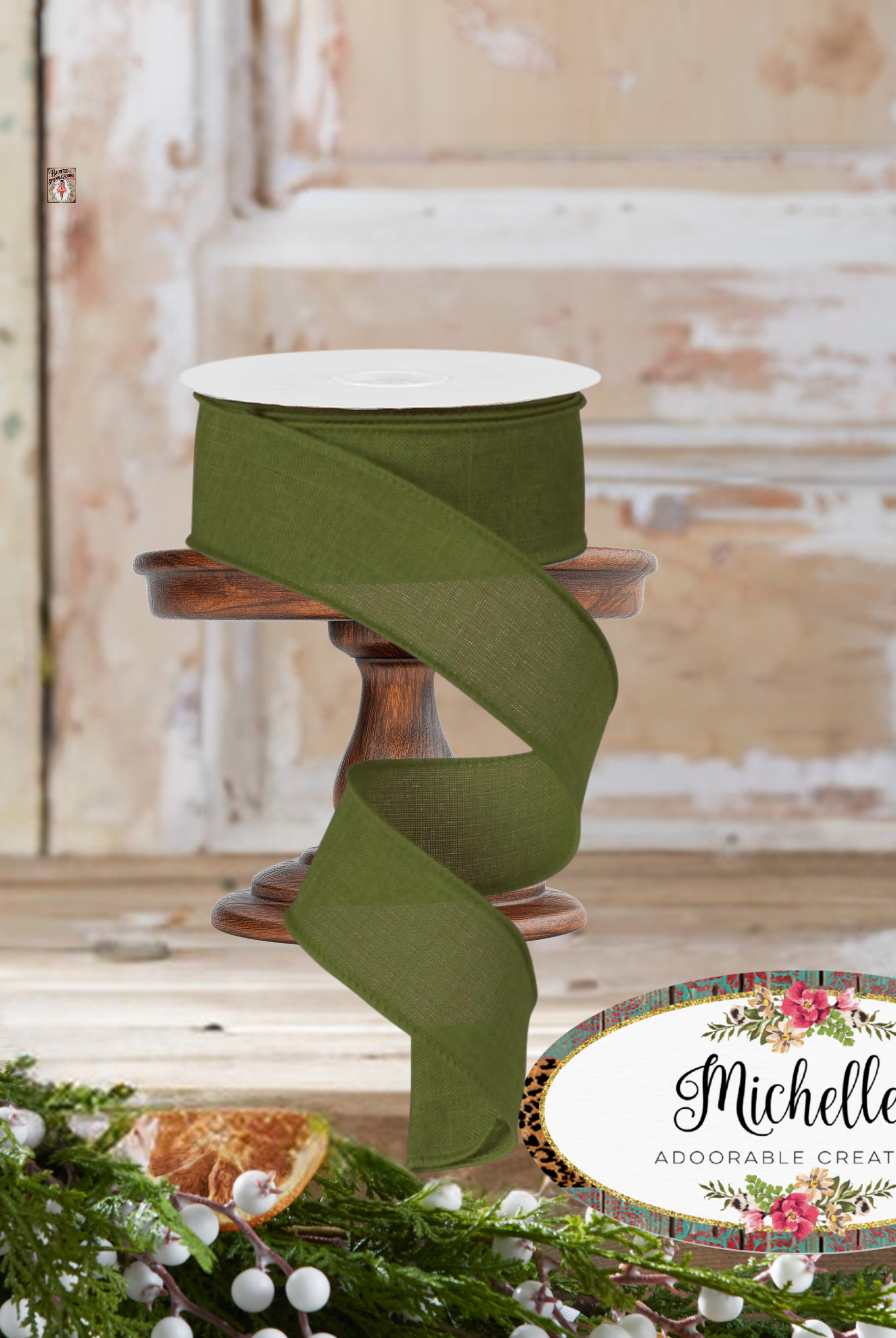 Shop For 1.5" Royal Burlap Ribbon: Moss Green (10 Yards)