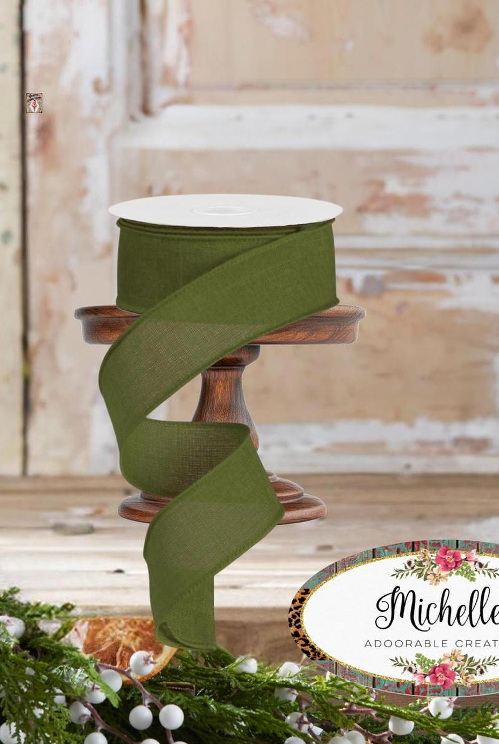 Shop For 1.5" Royal Burlap Ribbon: Moss Green (10 Yards)