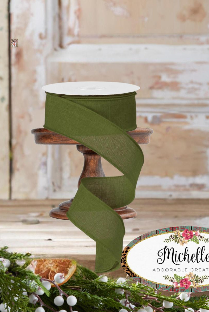 Shop For 1.5" Royal Burlap Ribbon: Moss Green (10 Yards)