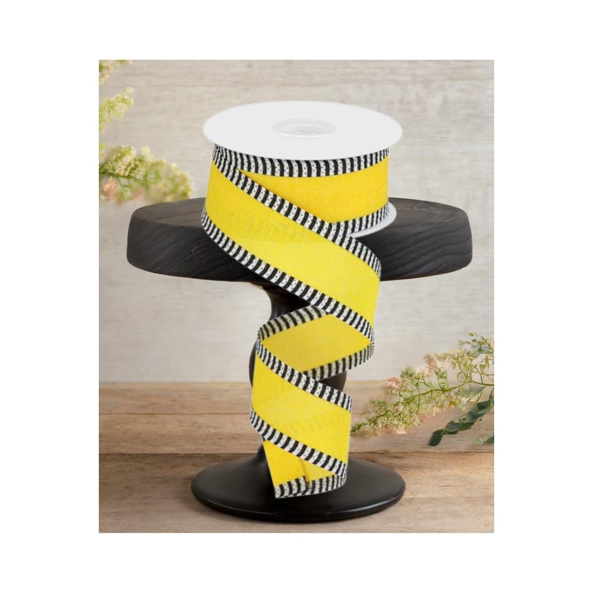 Shop For 1.5" Royal Burlap Thin Stripe Ribbon: Sun Yellow (10 Yards)