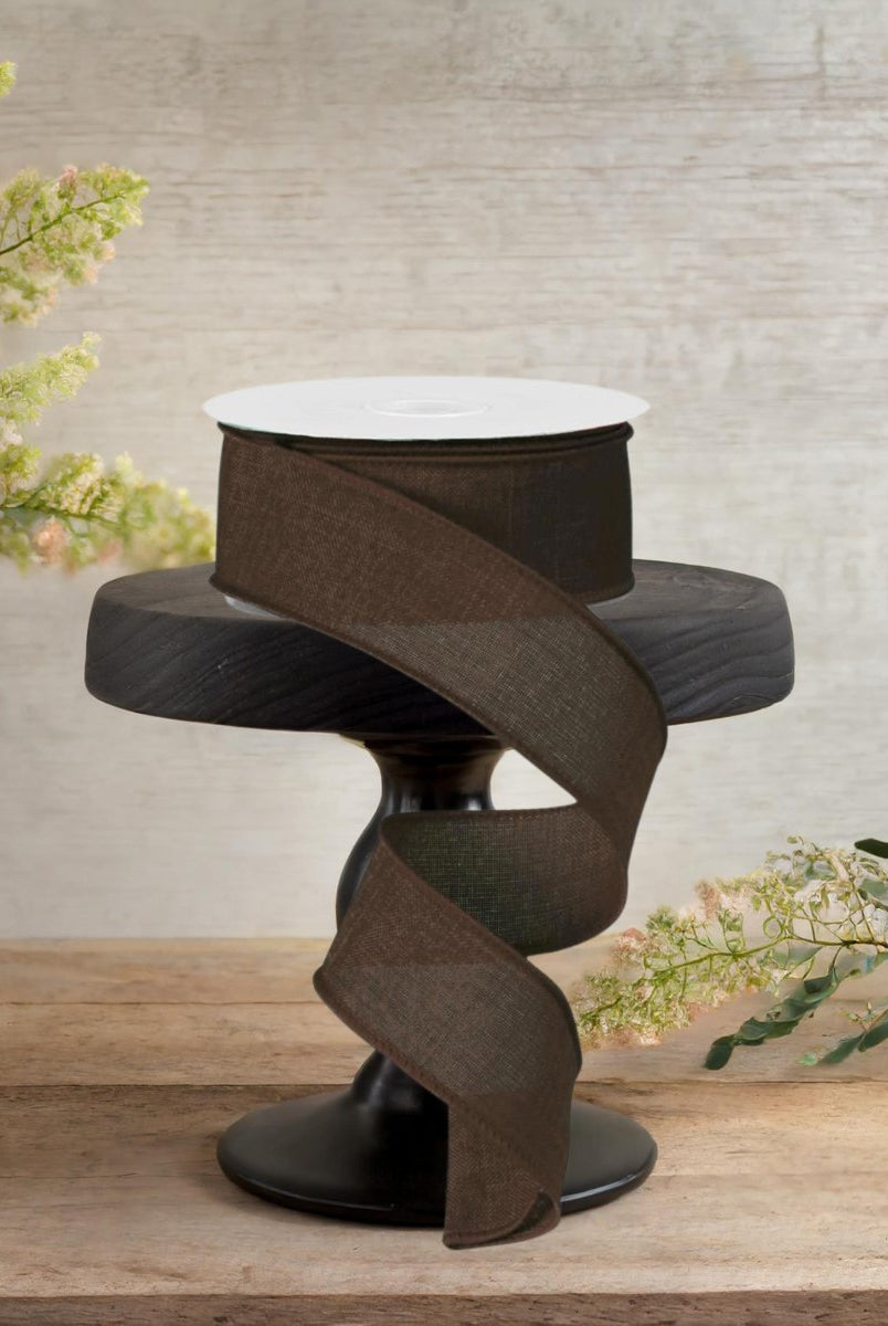 Shop For 1.5" Royal Canvas Ribbon: Brown (10 Yards)