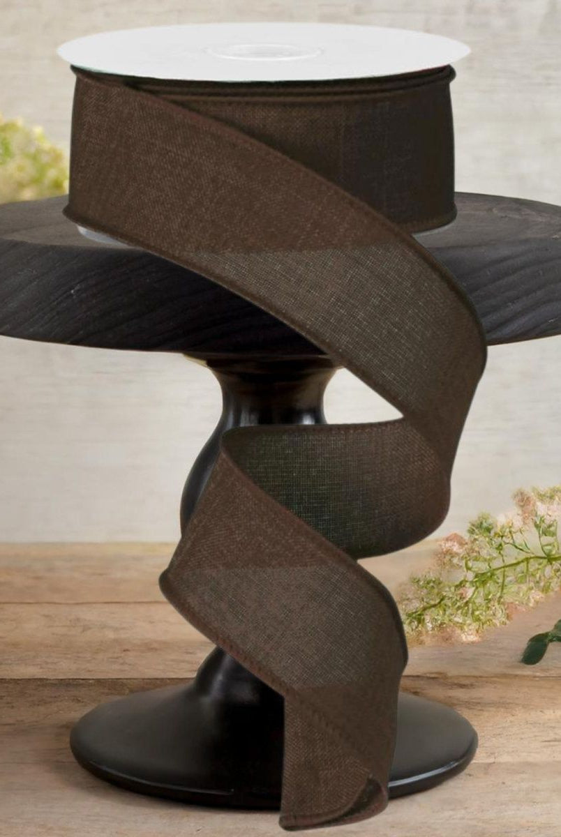 Shop For 1.5" Royal Canvas Ribbon: Brown (10 Yards)