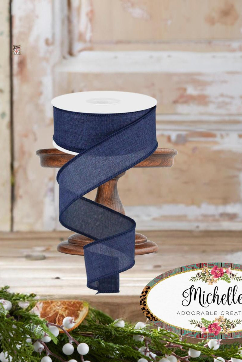 Shop For 1.5" Royal Canvas Ribbon: Navy Blue (10 Yards)