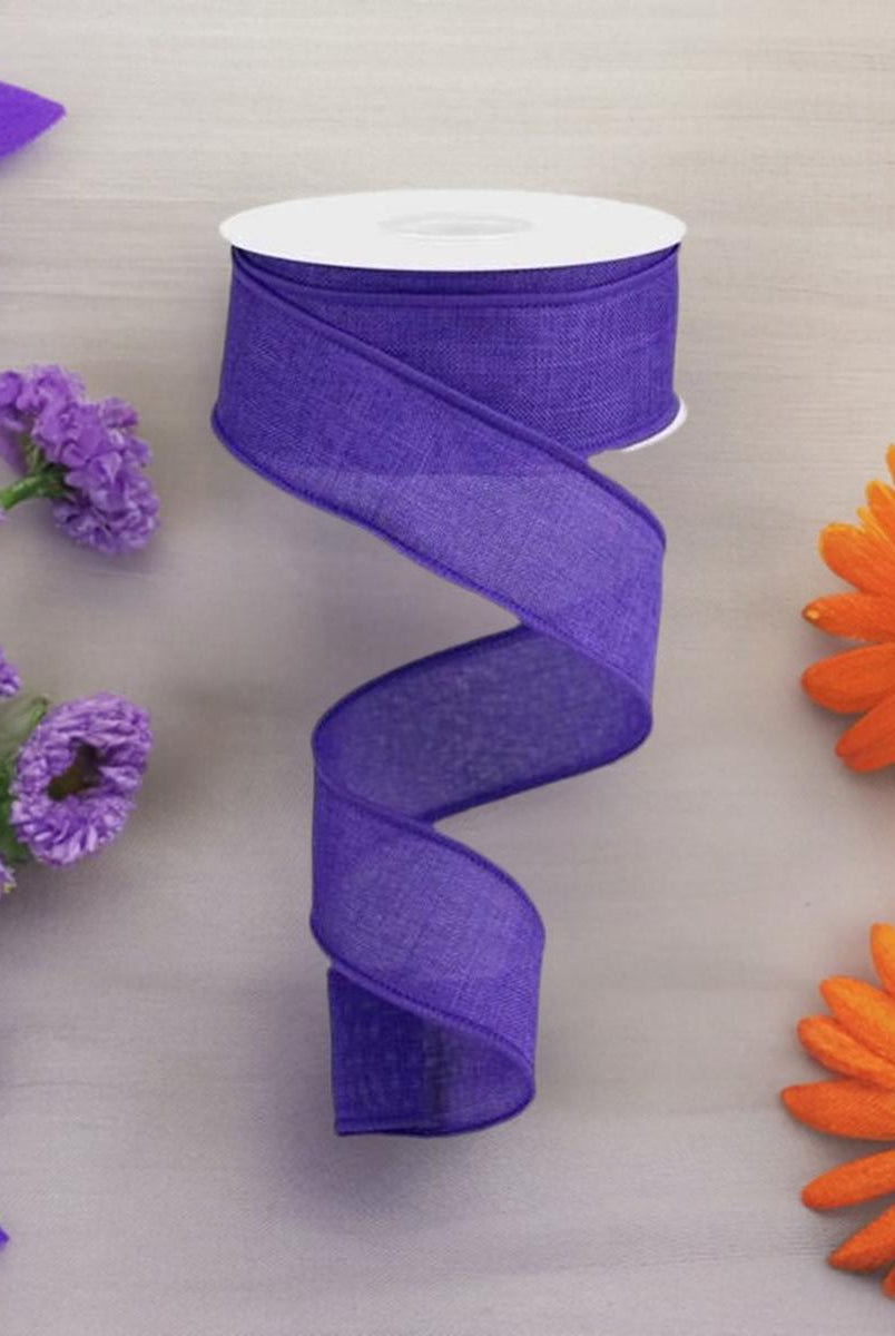 Shop For 1.5" Royal Canvas Ribbon: New Purple (10 Yards) at Michelle's aDOORable Creations