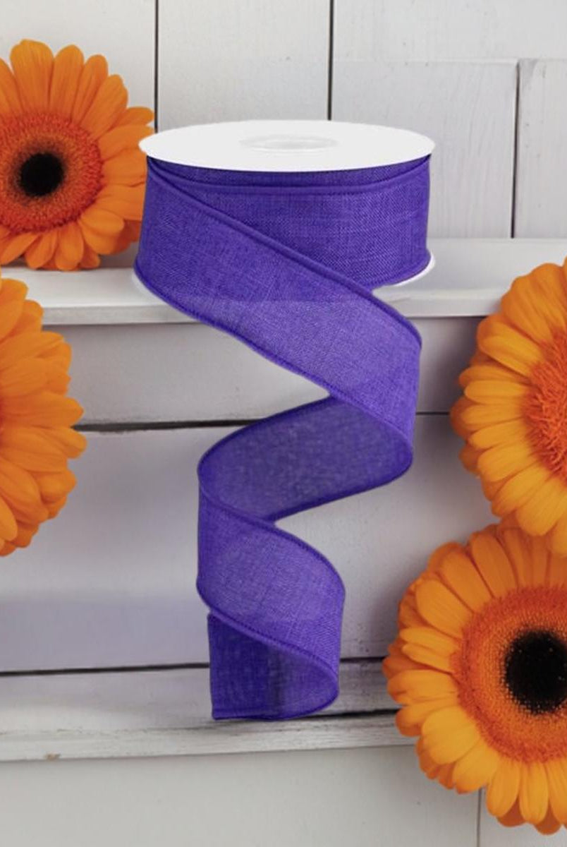 Shop For 1.5" Royal Canvas Ribbon: New Purple (10 Yards) at Michelle's aDOORable Creations