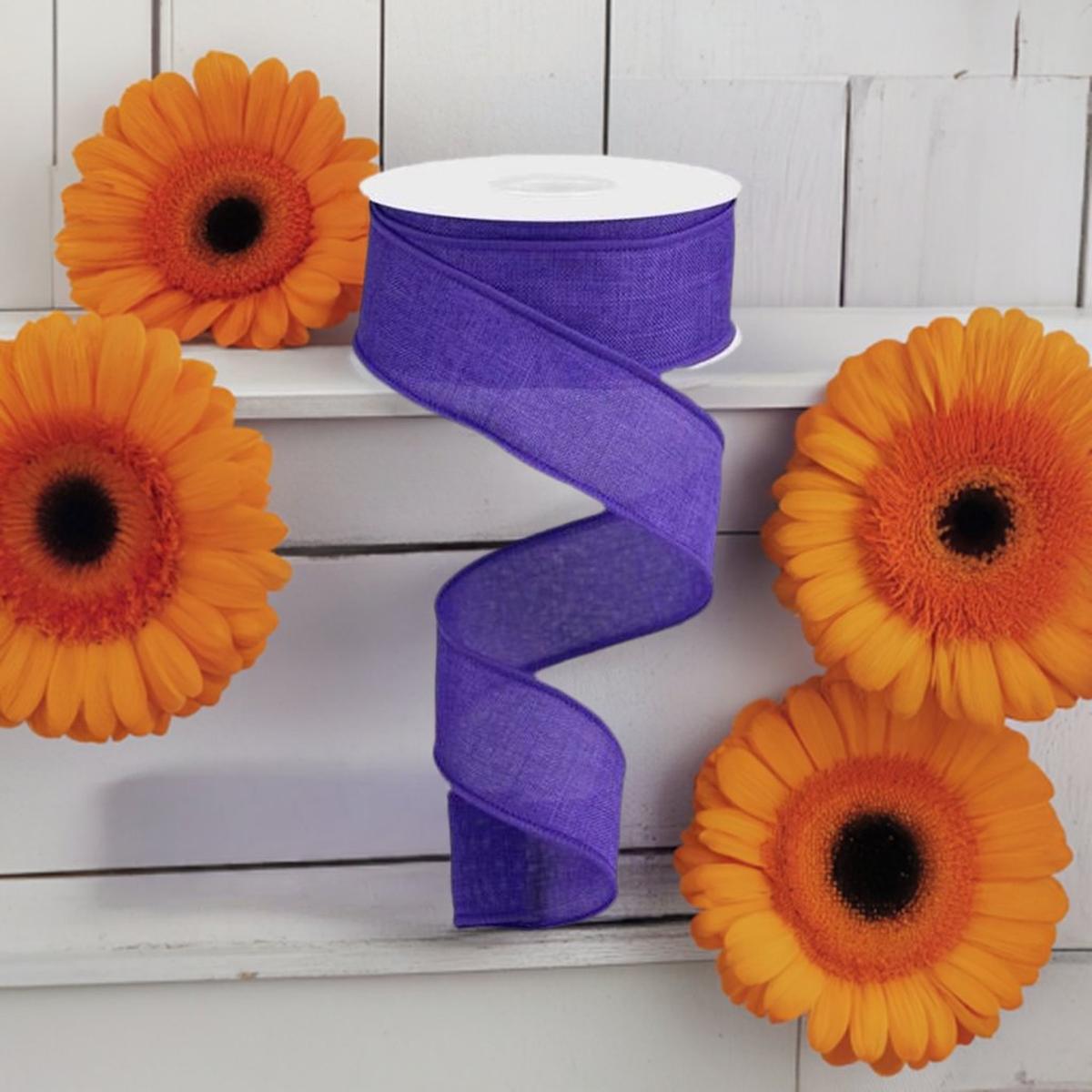 Shop For 1.5" Royal Canvas Ribbon: New Purple (10 Yards) at Michelle's aDOORable Creations