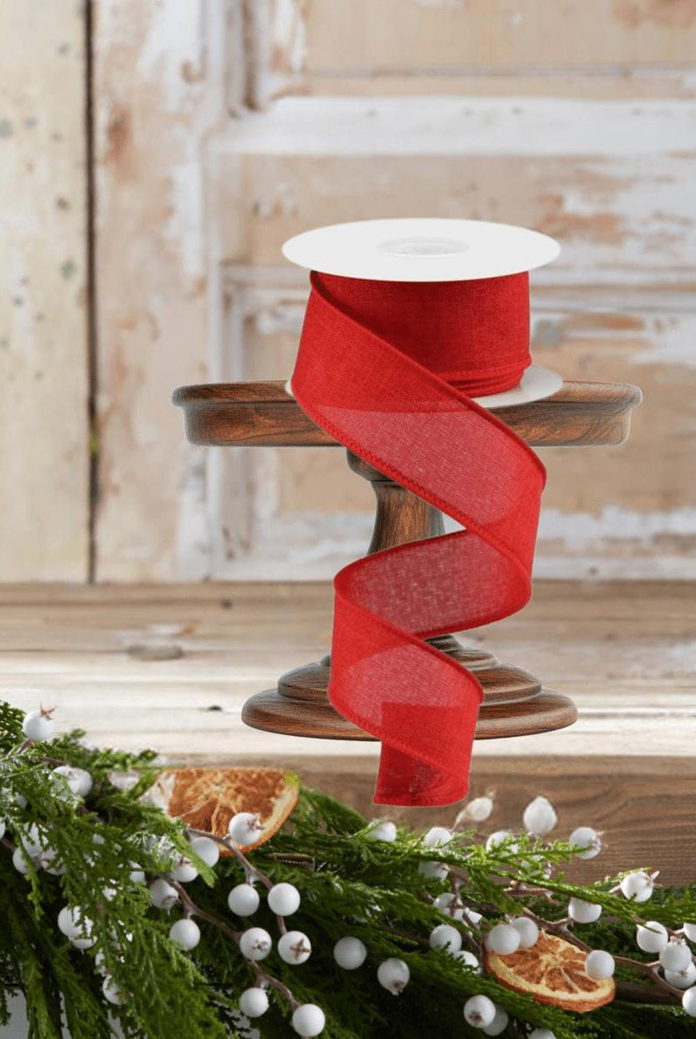 Shop For 1.5" Royal Canvas Ribbon: Red (10 Yards)