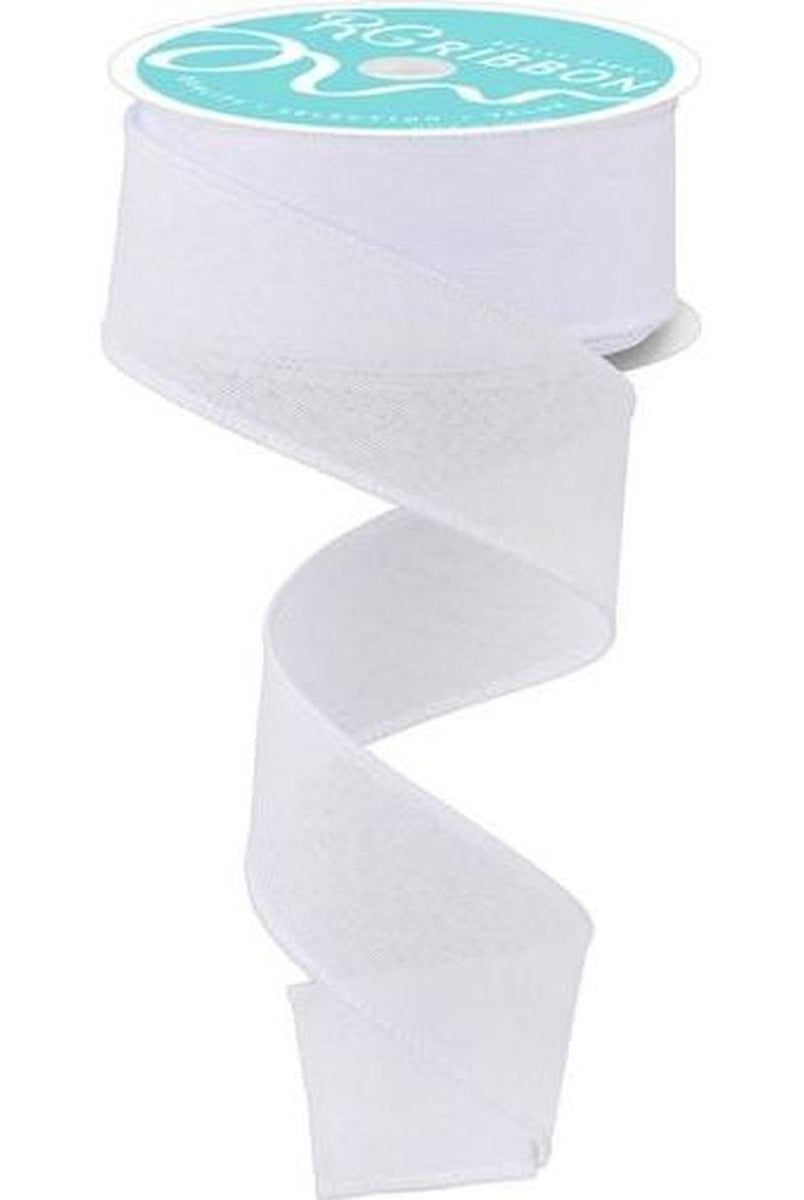 Shop For 1.5" Royal Canvas Ribbon: White (10 Yards) at Michelle's aDOORable Creations