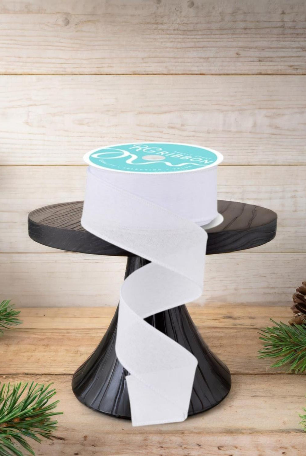 Shop For 1.5" Royal Canvas Ribbon: White (10 Yards)