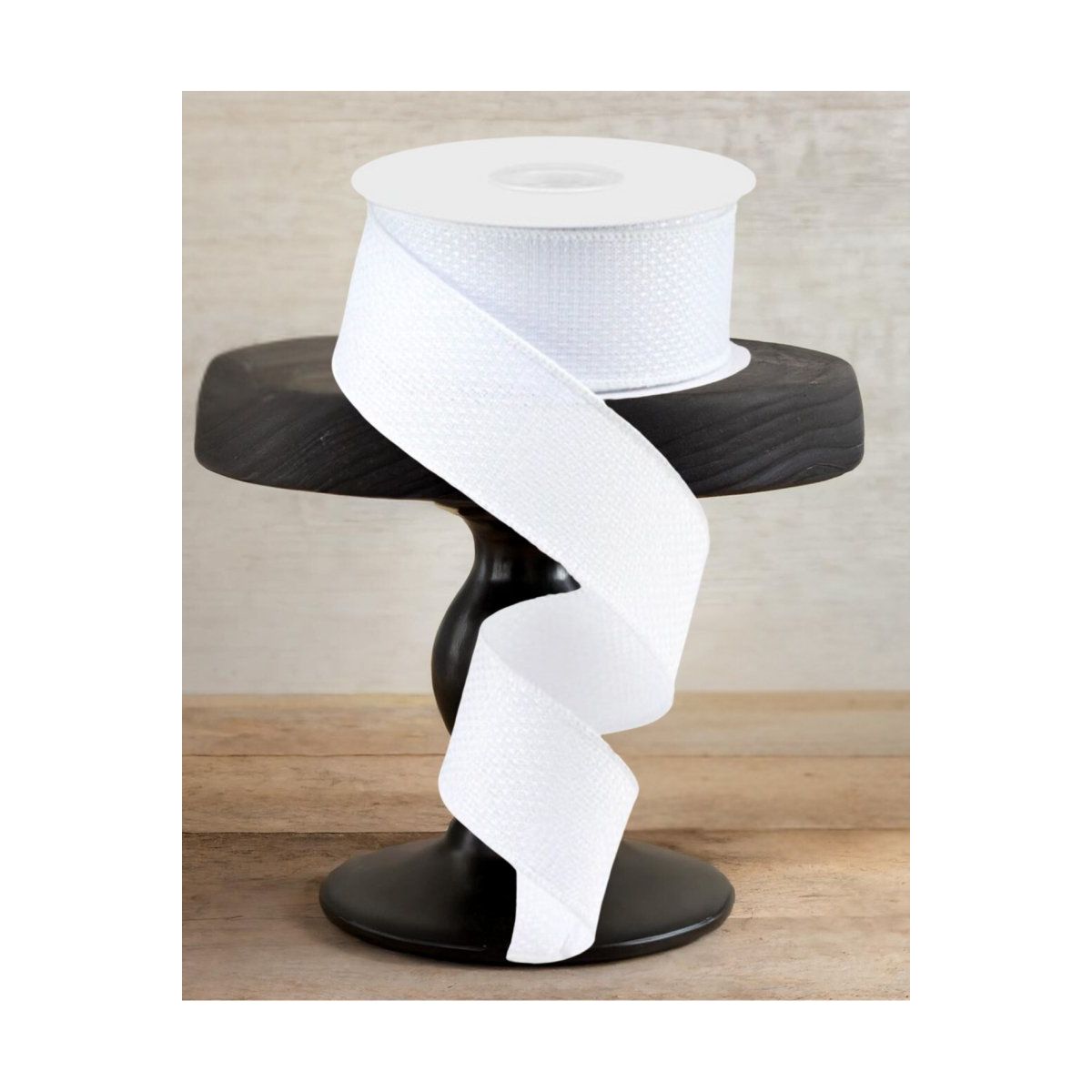 Shop For 1.5" Royal Faux Burlap Ribbon: White (10 Yards)