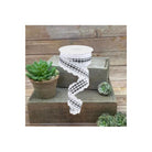 Shop For 1.5" Scalloped Edge Gingham Ribbon: White (10 Yard)