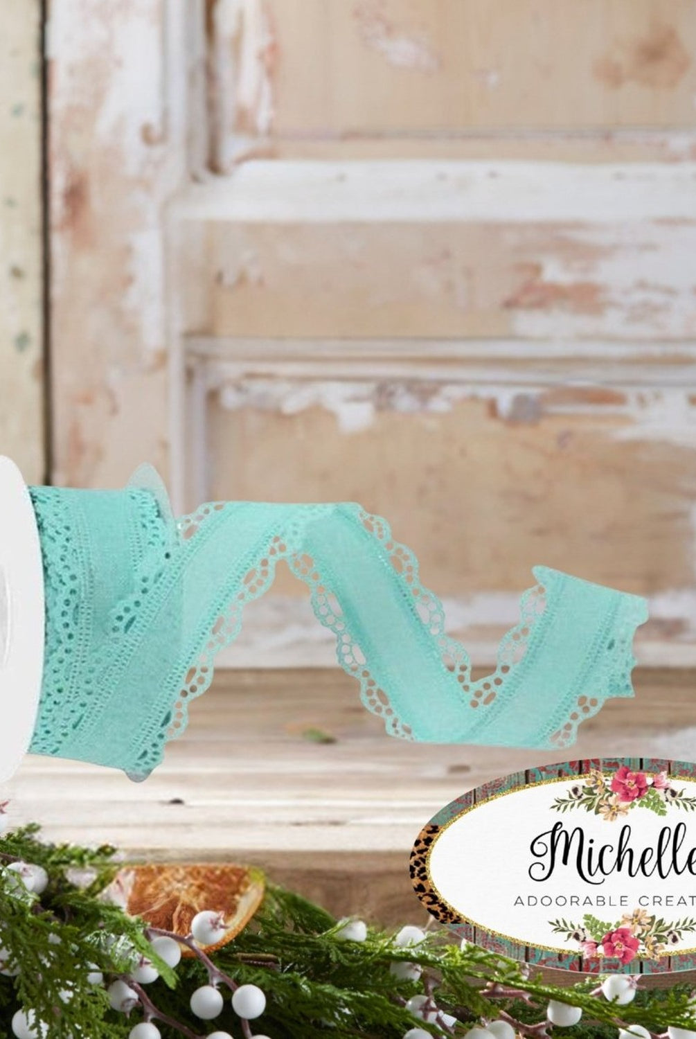 Shop For 1.5" Scalloped Edge Ribbon: Ice Blue (10 Yard)