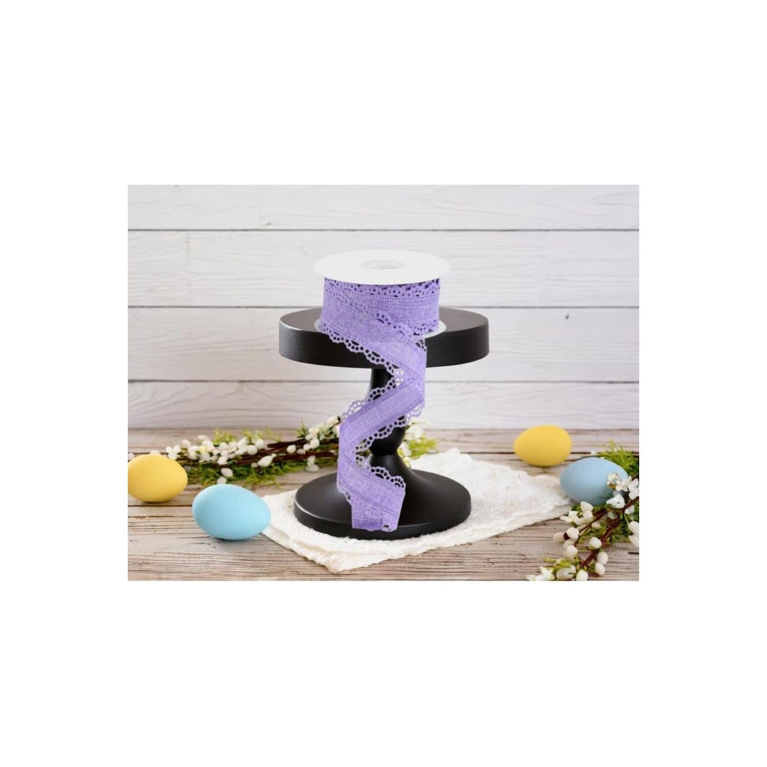 Shop For 1.5" Scalloped Edge Ribbon: Lavender (10 Yard) at Michelle's aDOORable Creations