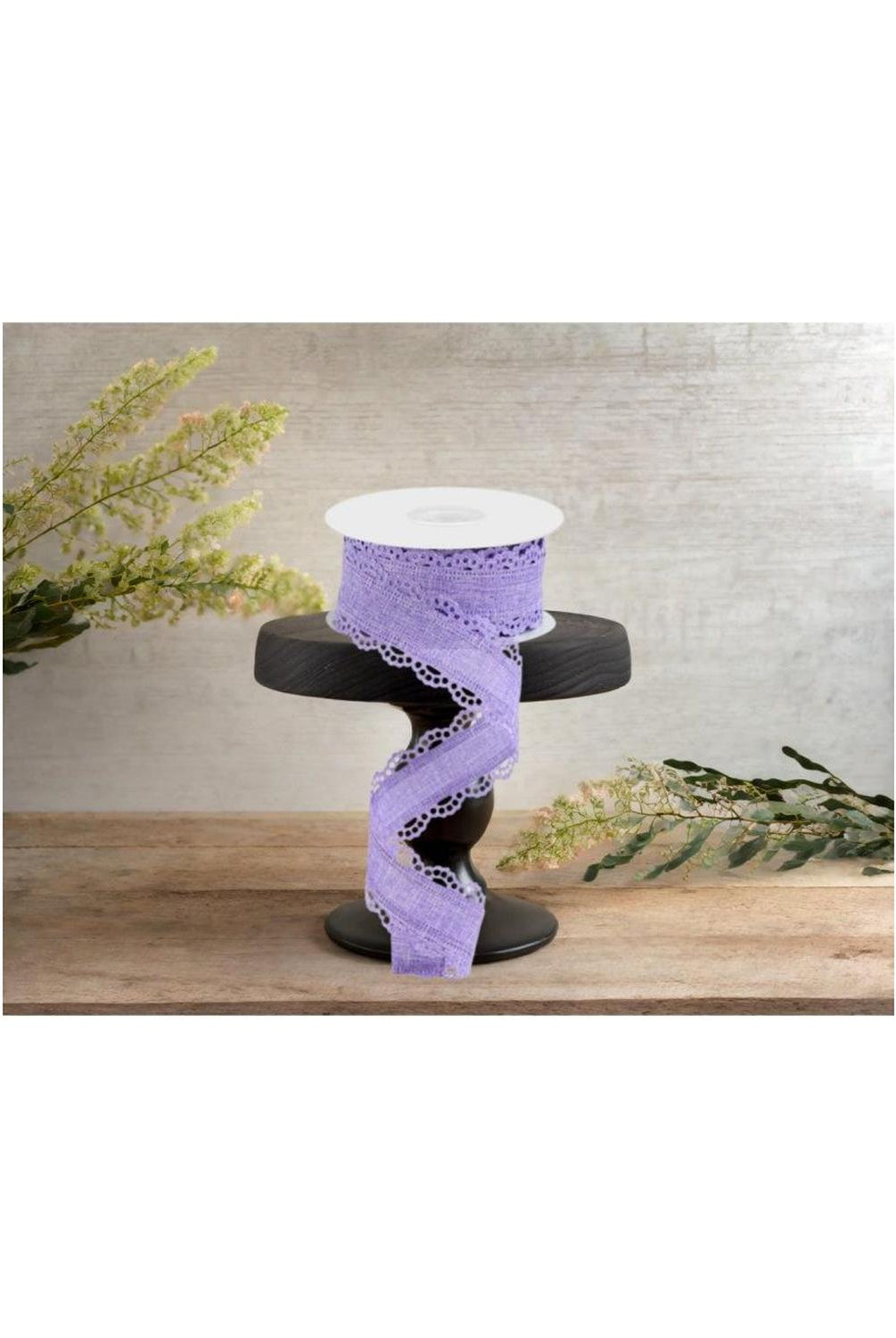 1.5" Scalloped Edge Ribbon: Lavender (10 Yard)