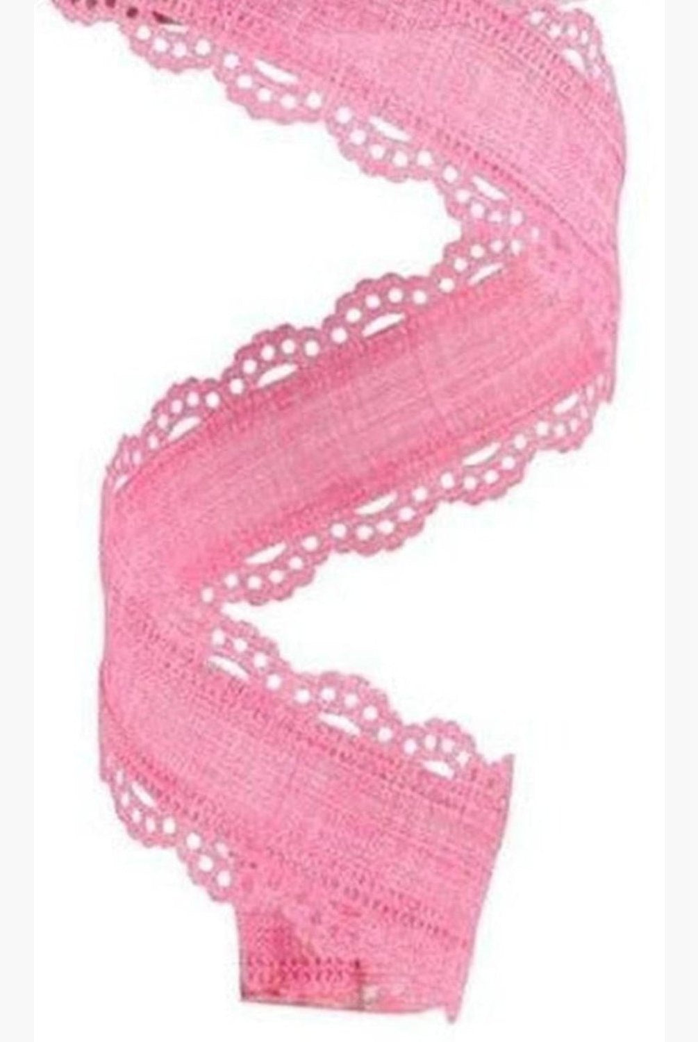 Shop For 1.5" Scalloped Edge Ribbon: Pink (10 Yard)