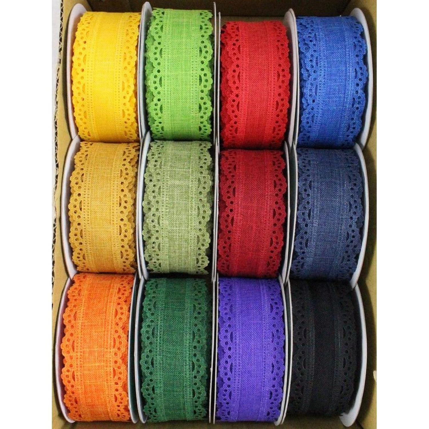 Shop For 1.5" Scalloped Edge Ribbon: Primary Color Assortment (10 Yard)