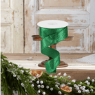 Shop For 1.5" Shimmer Glitter Ribbon: Emerald Green (10 Yards)