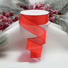 Shop For 1.5" Shiny Canvas Ribbon: Red (10 Yards) at Michelle's aDOORable Creations