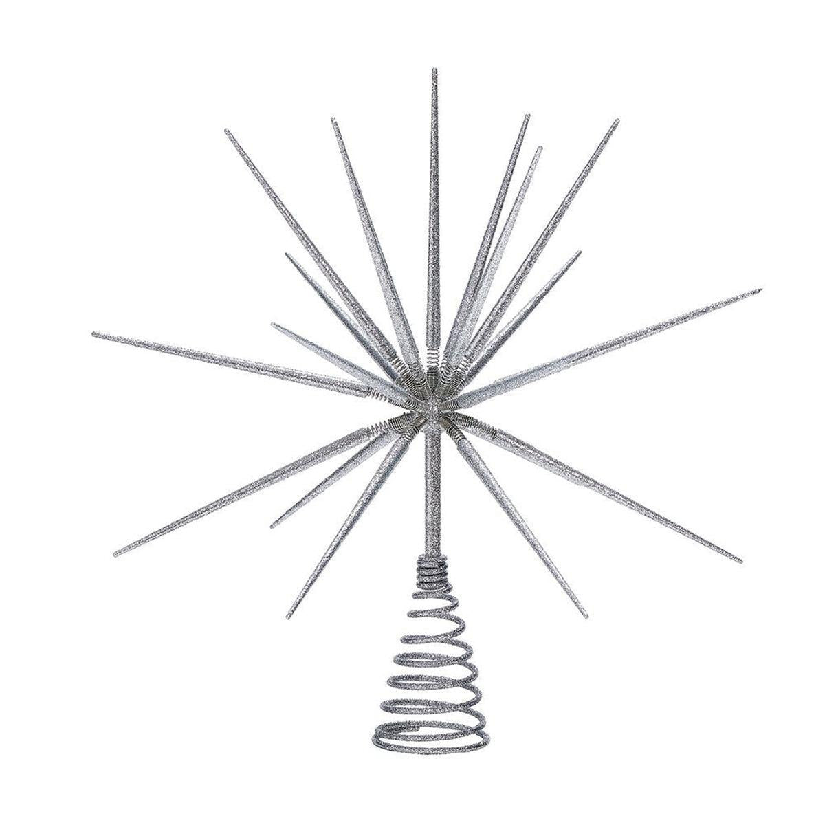 Shop For 15" Silver Atomic Burst Tree Topper