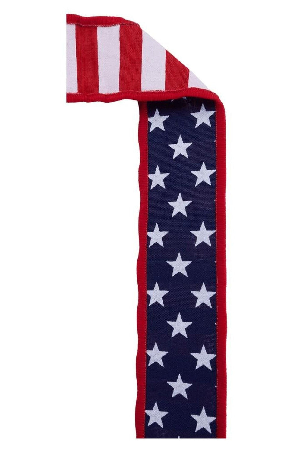 1.5 Stars and Stripes Fused Back Ribbon: Navy Blue (10 Yards)