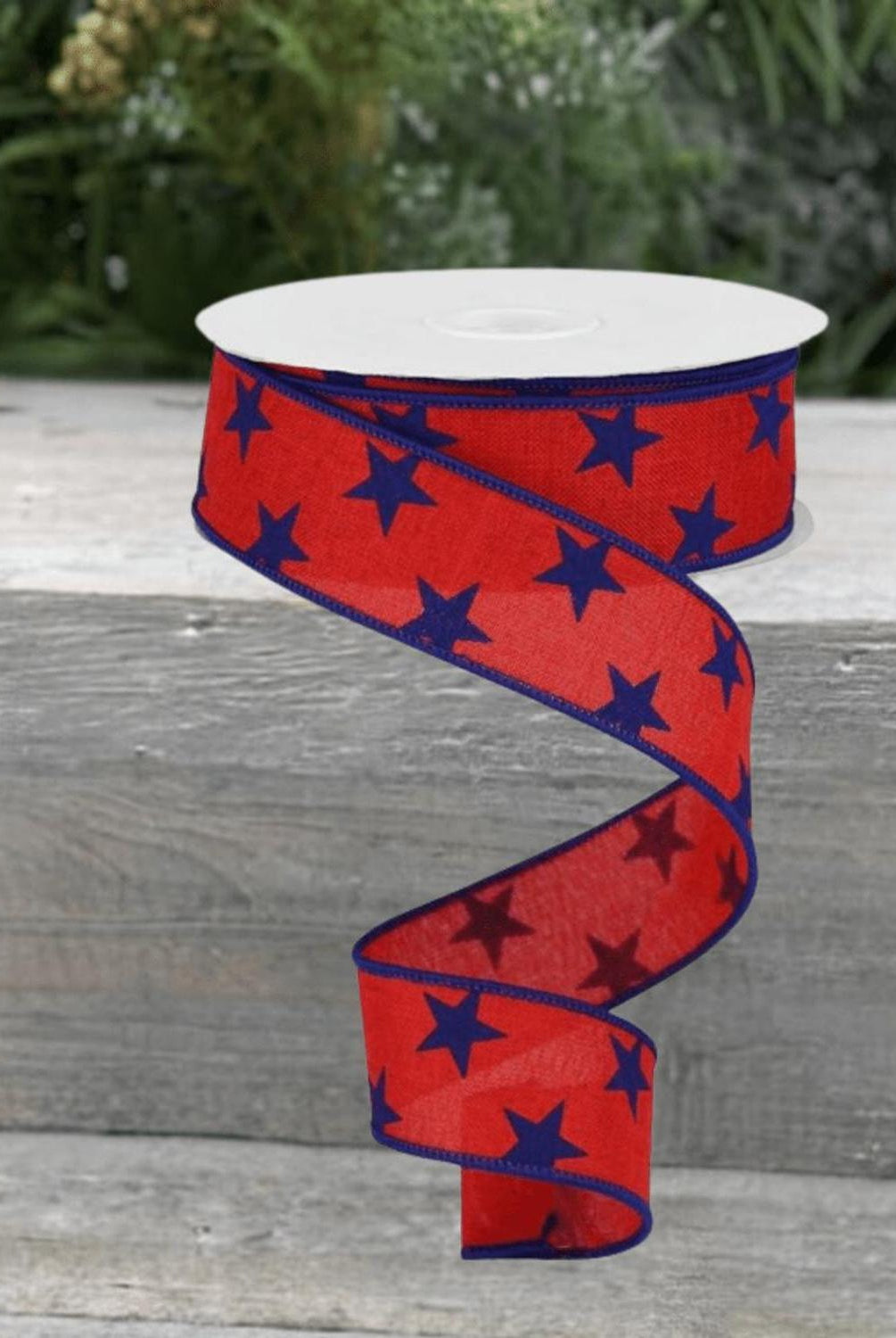 Shop For 1.5" Stars on Royal Ribbon: Red (10 Yards)