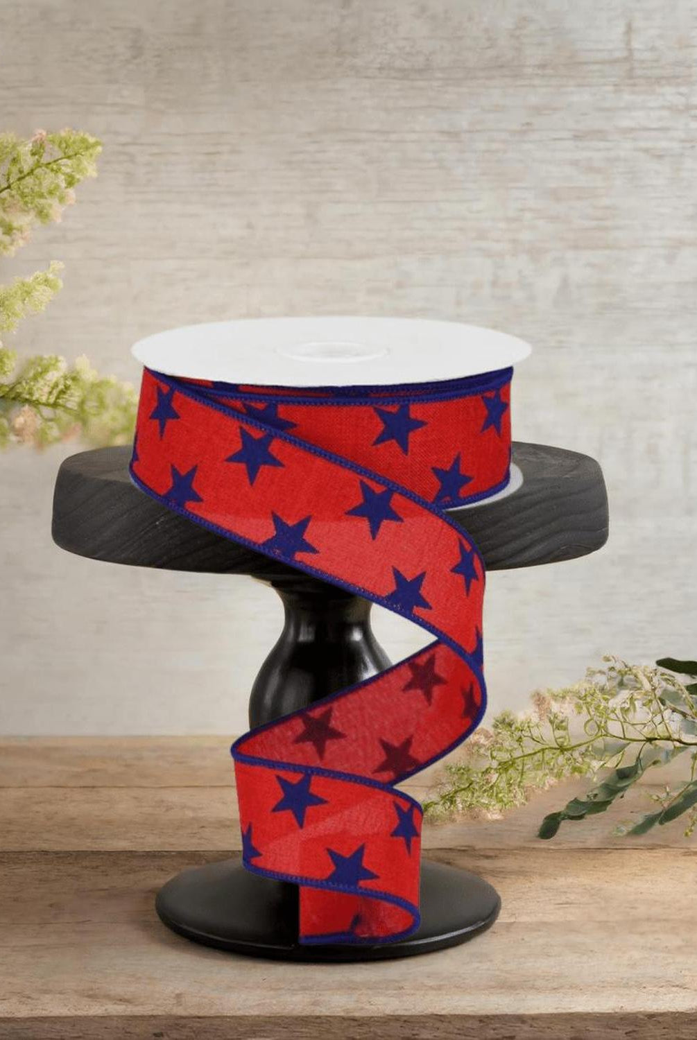 Shop For 1.5" Stars on Royal Ribbon: Red (10 Yards)