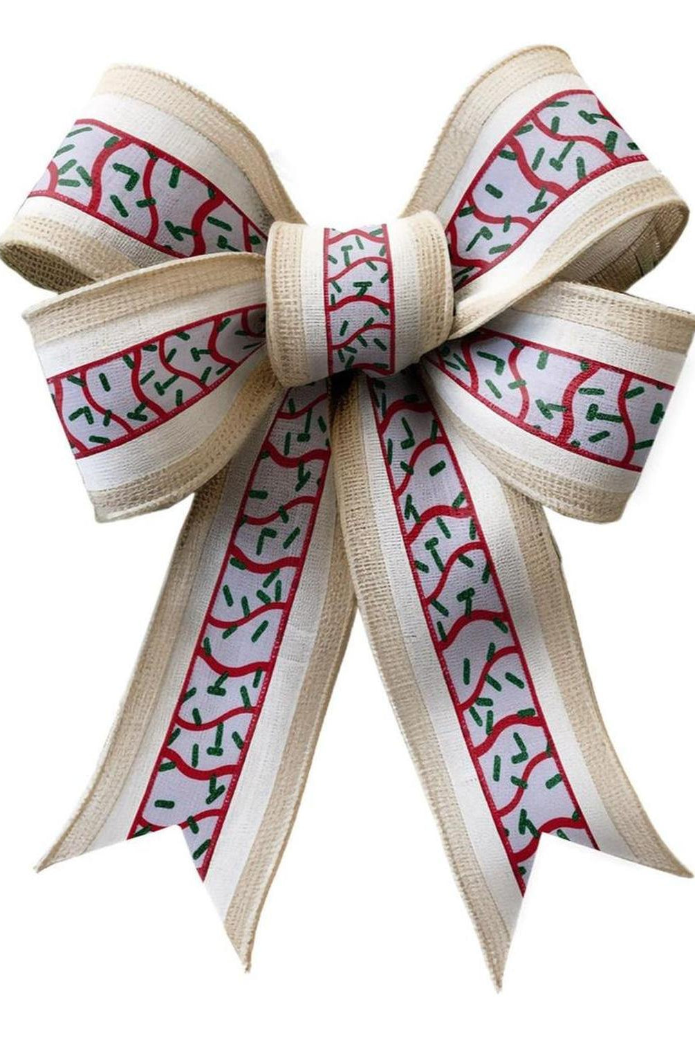 2.5in Wavy Stripe Glitter Sprinkle Ribbon: White (10 Yards)