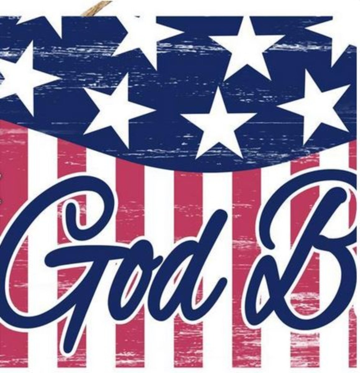 Shop For 15" Wooden Sign: God Bless America (White)