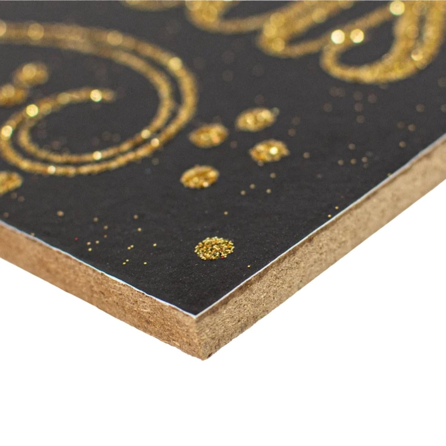 Shop For 15" Wooden Sign: Merry Christmas Black/Gold