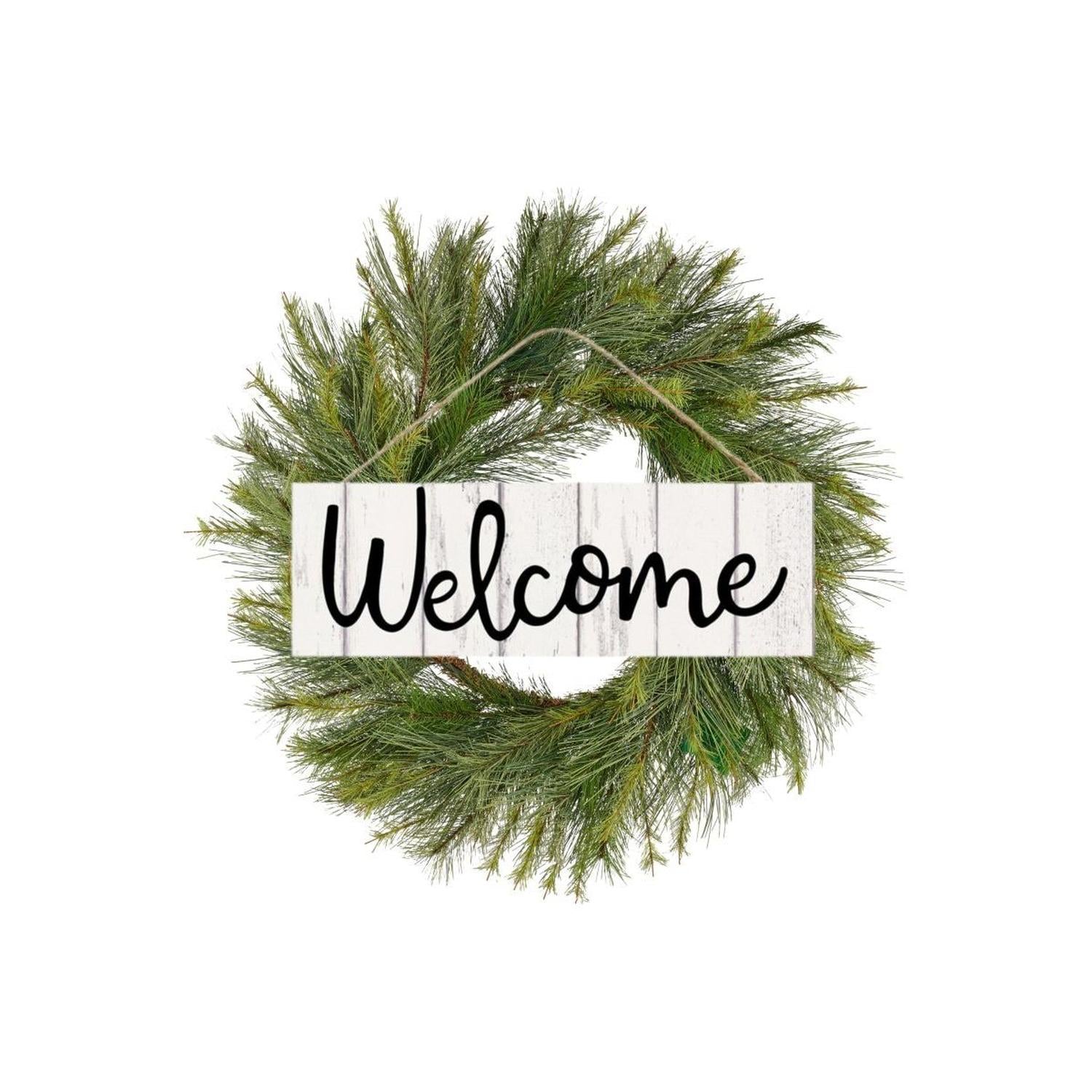 Shop For 15" Wooden Sign: Rustic Welcome Fence