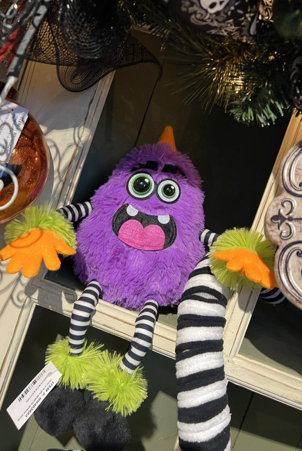 Shop For 15.25in Plush Monster W/Horn: Purple