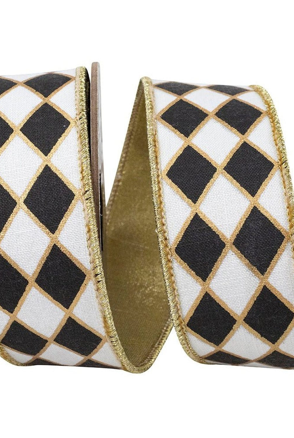 Shop For 1.5in Diamond Elite Metallic Ribbon: Black/White (10 Yards)