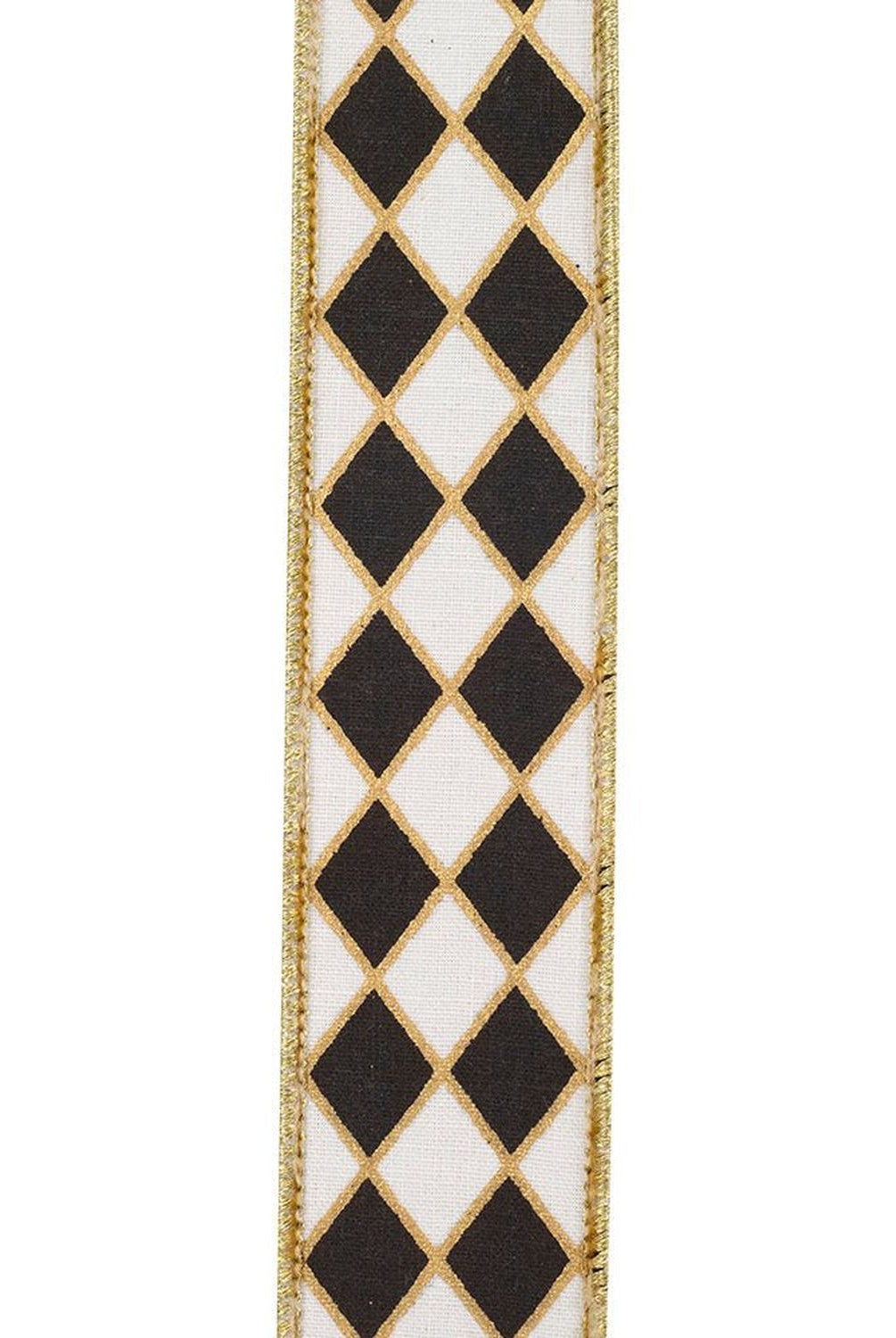 Shop For 1.5in Diamond Elite Metallic Ribbon: Black/White (10 Yards)