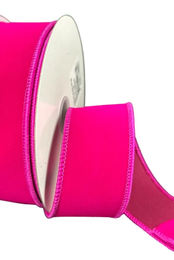 Shop For 1.5in Flat Velvet Ribbon: Fuchsia Pink (10 Yards)